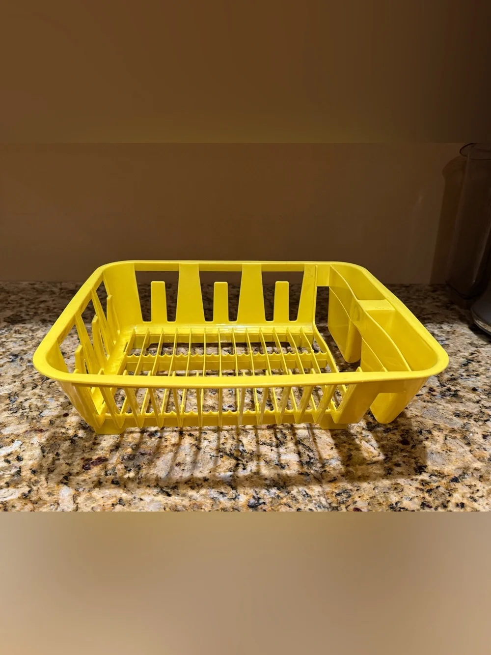 Vintage Rubbermaid Yellow Plastic Dish Drying Rack Retro